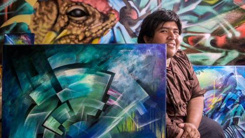 UA grad designs Nike shoes with O'odham imagery